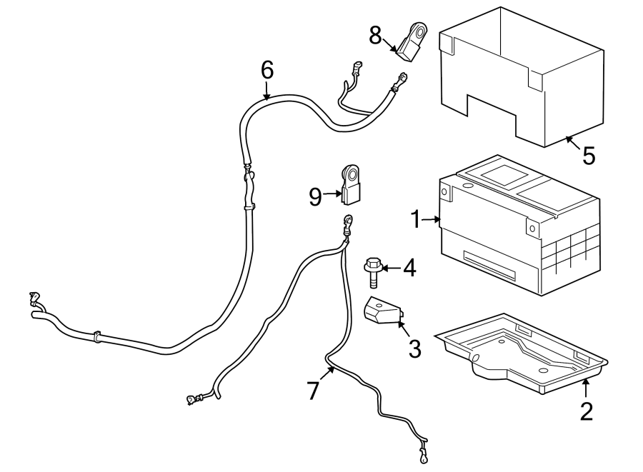 Diagram BATTERY. for your 2019 Buick Regal TourX   