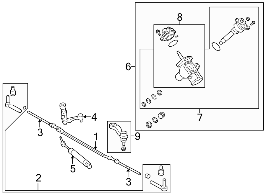 Diagram STEERING GEAR & LINKAGE. for your 1993 Buick Century   