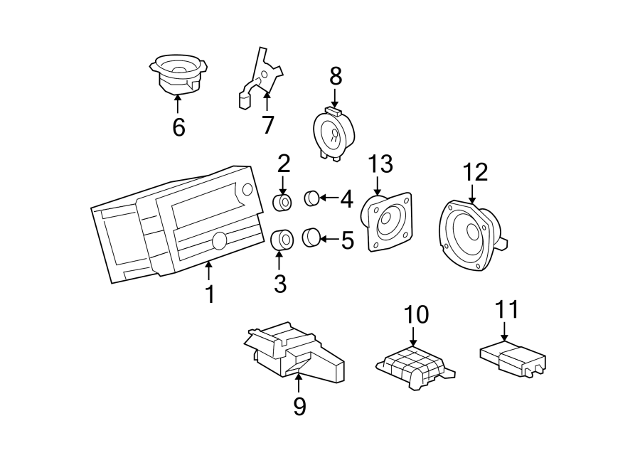 13INSTRUMENT PANEL. SOUND SYSTEM.https://images.simplepart.com/images/parts/motor/fullsize/GP03367.png