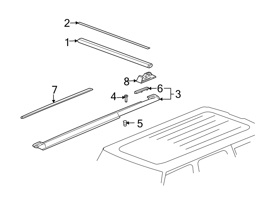 5ROOF. LUGGAGE CARRIER.https://images.simplepart.com/images/parts/motor/fullsize/GP03450.png