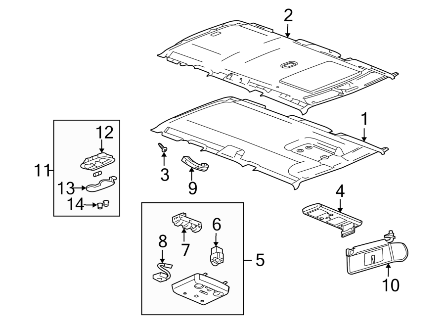 Diagram INTERIOR TRIM. for your 2001 Buick Century   