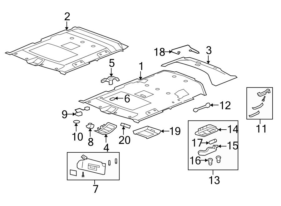 Diagram INTERIOR TRIM. for your 2001 Buick Century   