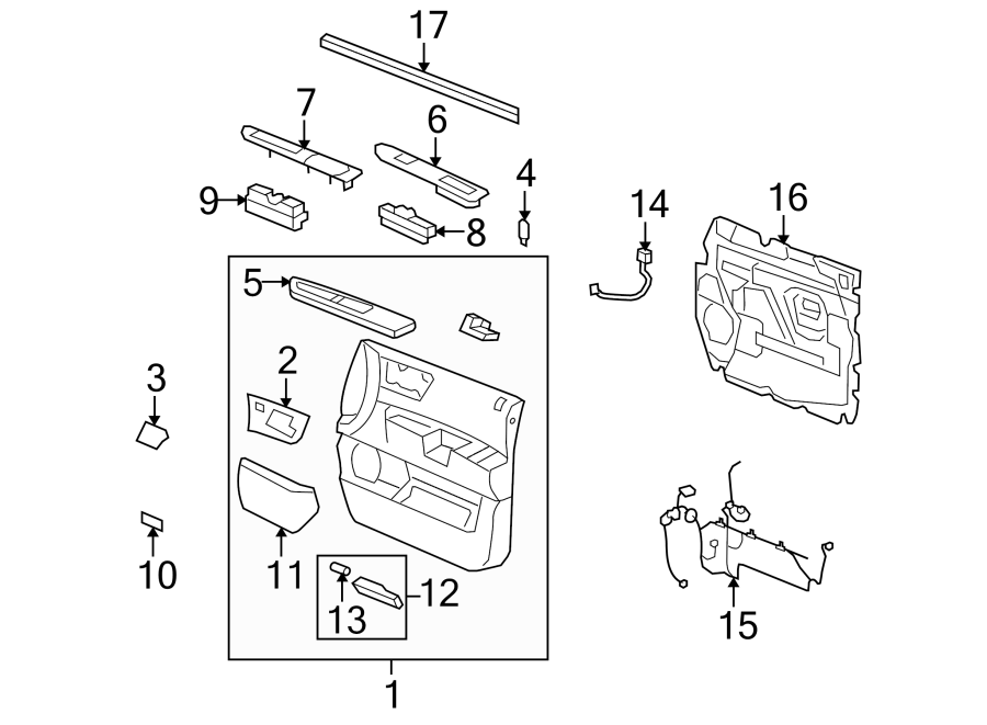 16FRONT DOOR. INTERIOR TRIM.https://images.simplepart.com/images/parts/motor/fullsize/GP03516.png