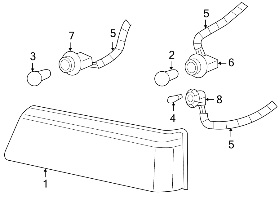 Diagram FRONT LAMPS. PARK & SIDE MARKER LAMPS. for your 2020 Chevrolet Spark  ACTIV Hatchback 