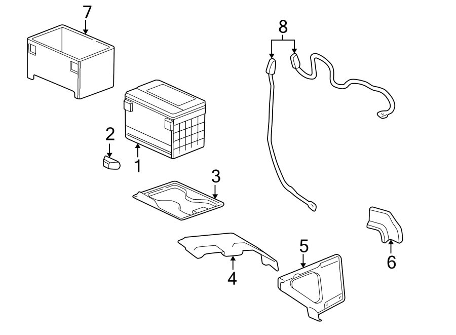 Diagram BATTERY. for your 2015 GMC Sierra 2500 HD 6.6L Duramax V8 DIESEL A/T 4WD SLE Standard Cab Pickup Fleetside 