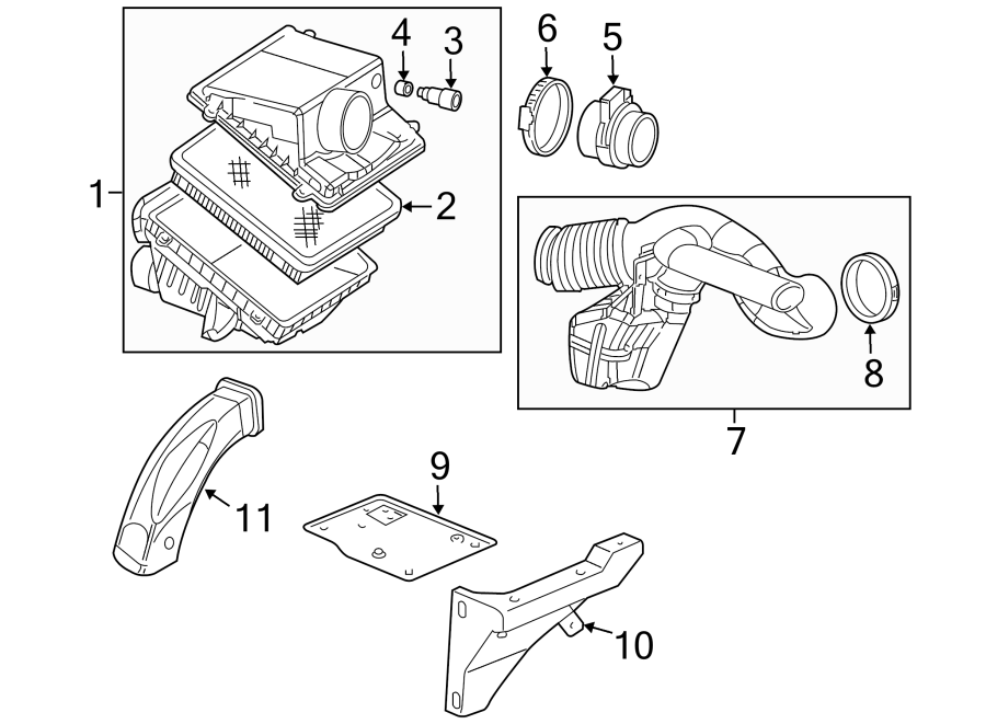 Diagram AIR INTAKE. for your 2018 Chevrolet Spark 1.4L Ecotec CVT LS Hatchback 