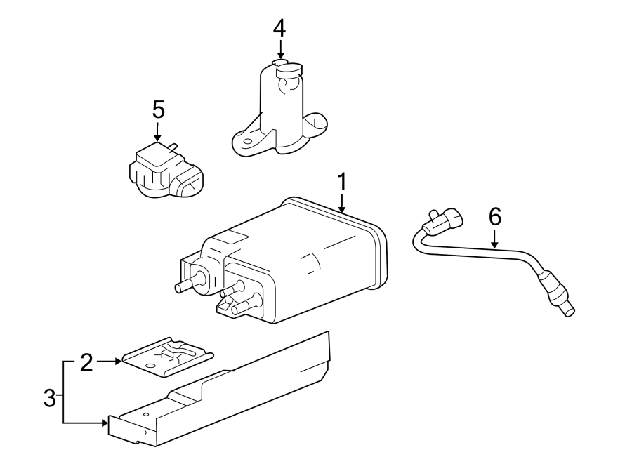 Diagram EMISSION SYSTEM. EMISSION COMPONENTS. for your Chevrolet Spectrum  