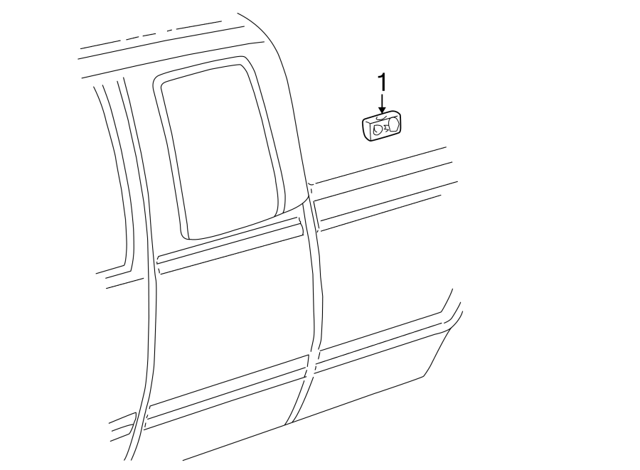 Diagram CAB. EXTERIOR TRIM. for your Chevrolet