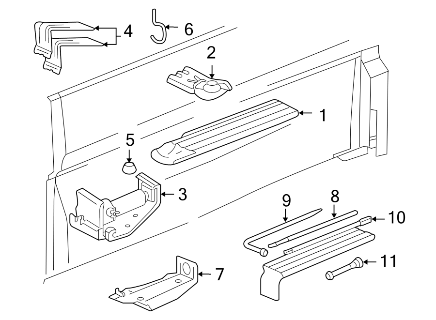 Diagram CAB. INTERIOR TRIM. for your 2013 Chevrolet Camaro ZL1 Coupe 6.2L V8 M/T 