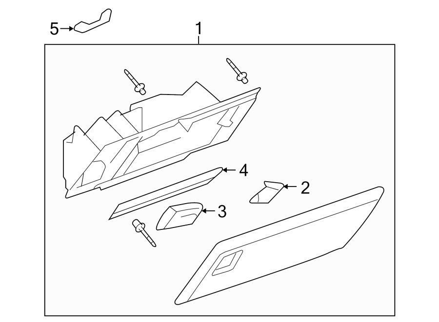 Diagram INSTRUMENT PANEL. GLOVE BOX. for your Chevrolet