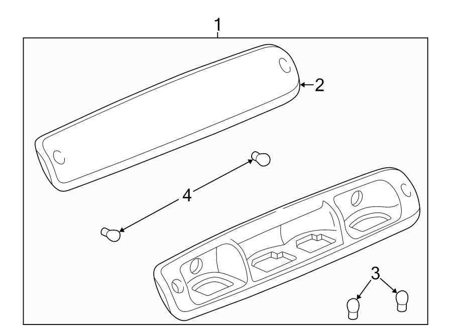 Diagram REAR LAMPS. HIGH MOUNT LAMPS. for your Oldsmobile