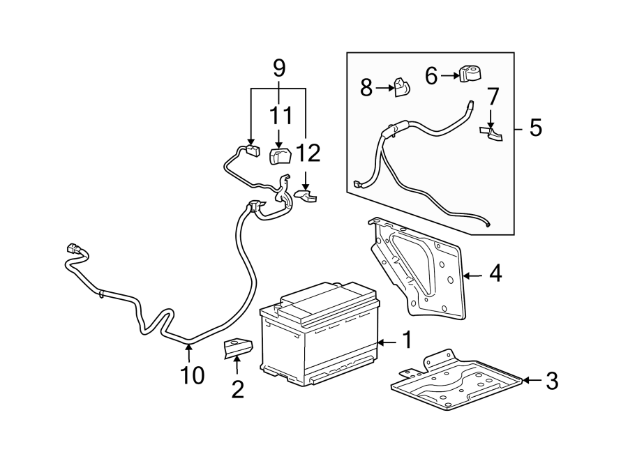 Diagram to battery. to inverter. for your 2005 Chevrolet Colorado   