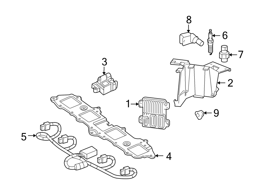 Diagram IGNITION SYSTEM. for your 2022 Chevrolet Spark 1.4L Ecotec CVT LT Hatchback 