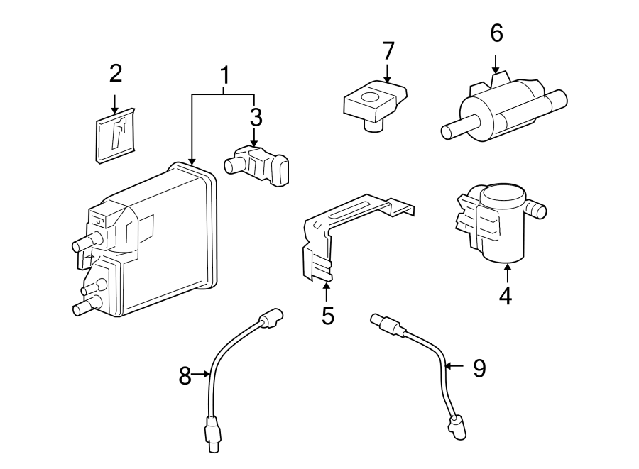 EMISSION SYSTEM. EMISSION COMPONENTS. Diagram