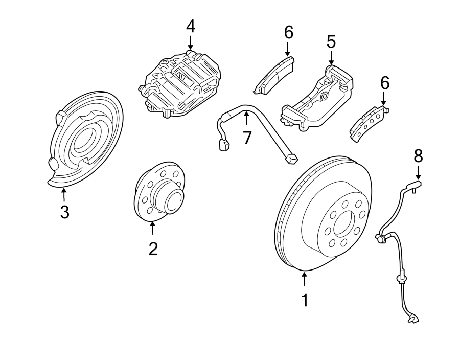 Diagram REAR SUSPENSION. BRAKE COMPONENTS. for your Chevrolet Camaro  