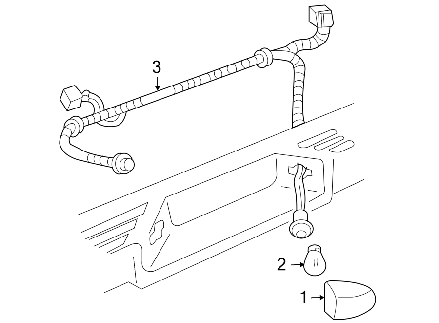 REAR LAMPS. LICENSE LAMPS. Diagram