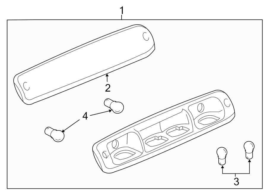 Diagram REAR LAMPS. HIGH MOUNT LAMPS. for your 2011 Chevrolet Tahoe    