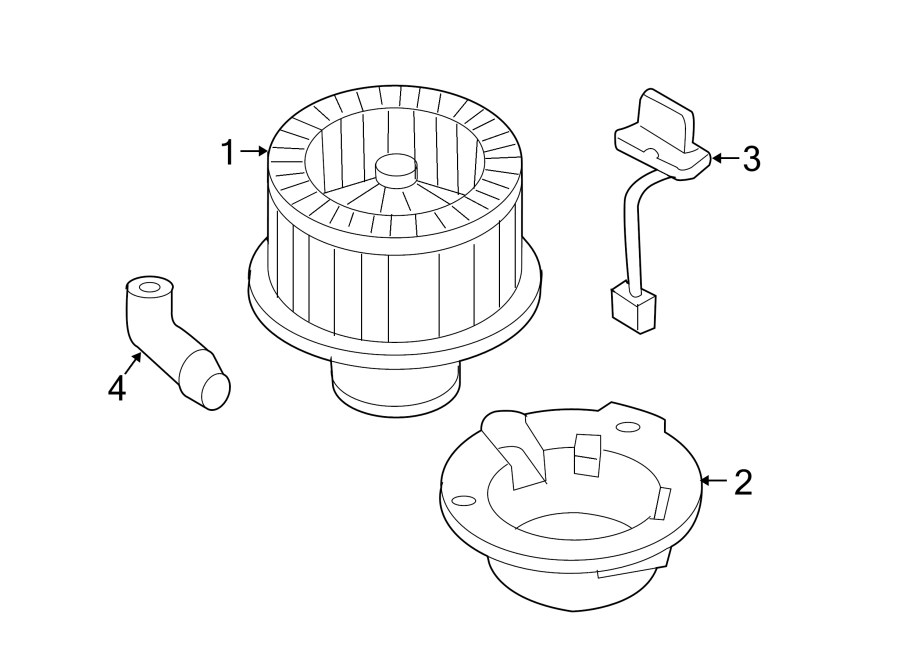 Diagram AIR CONDITIONER & HEATER. BLOWER MOTOR & FAN. for your 2005 Chevrolet SSR  Base Convertible Fleetside  