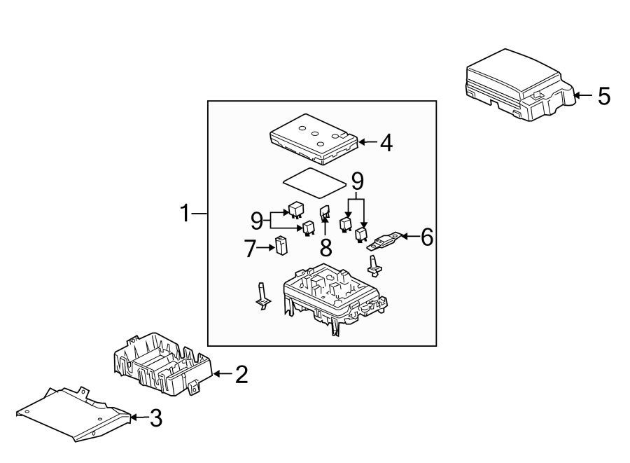 Diagram ELECTRICAL COMPONENTS. for your 2001 GMC Jimmy    