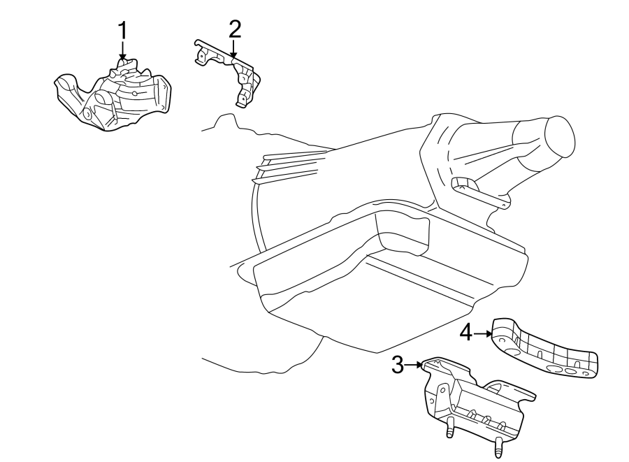 Diagram ENGINE & TRANS MOUNTING. for your 2002 Chevrolet Camaro  Z28 Coupe 