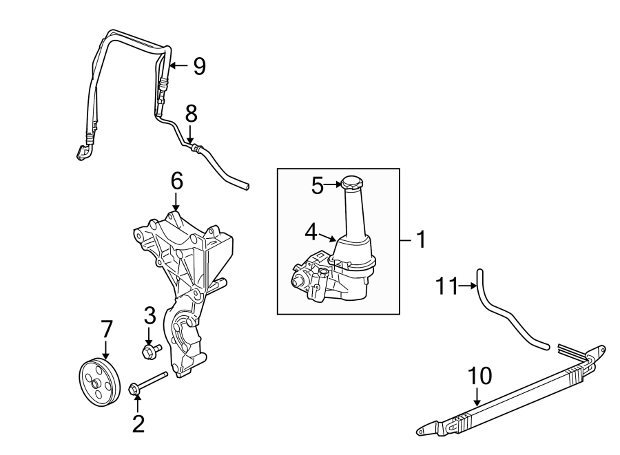 STEERING GEAR & LINKAGE. PUMP & HOSES. Diagram