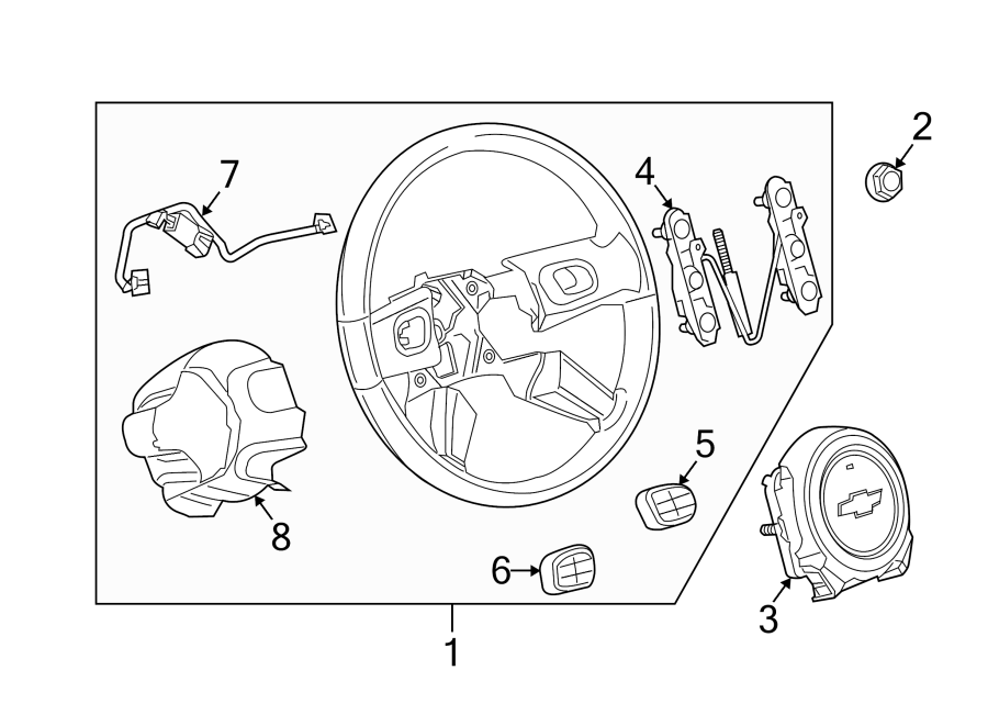 STEERING WHEEL & TRIM.