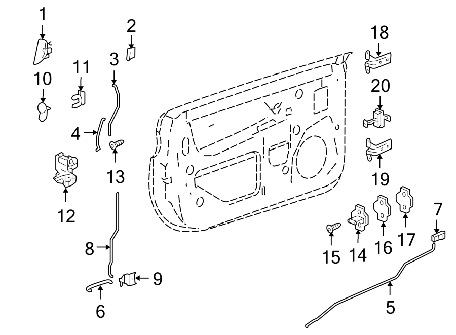 DOOR. LOCK & HARDWARE. Diagram