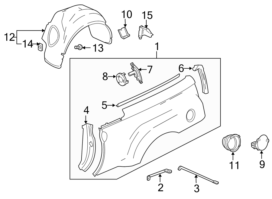 11QUARTER PANEL & COMPONENTS.https://images.simplepart.com/images/parts/motor/fullsize/GR03405.png