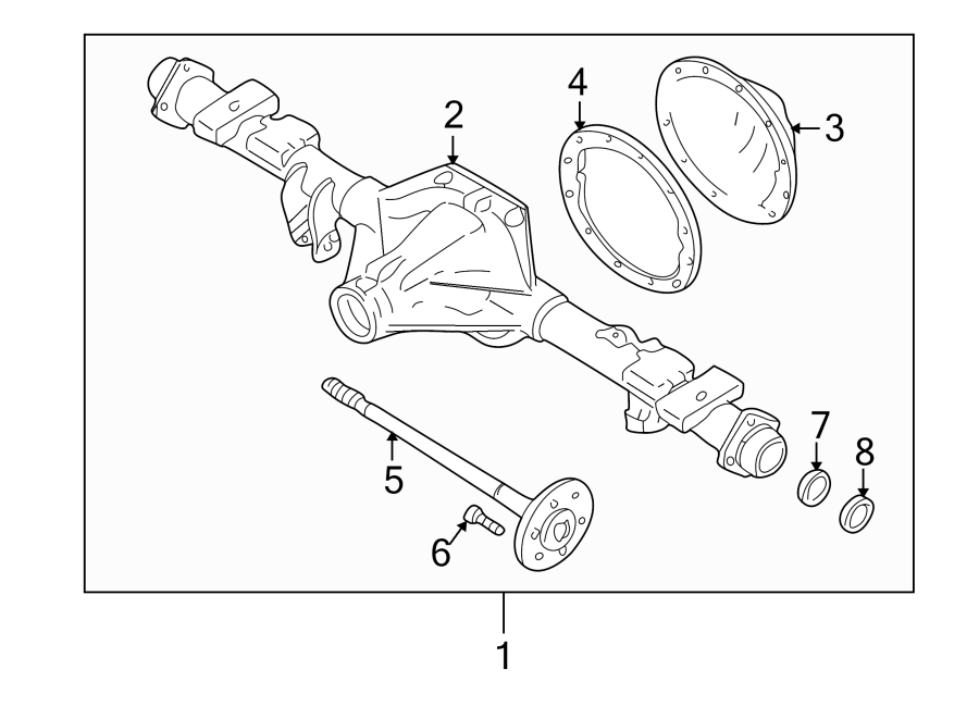 REAR SUSPENSION. AXLE HOUSING. Diagram