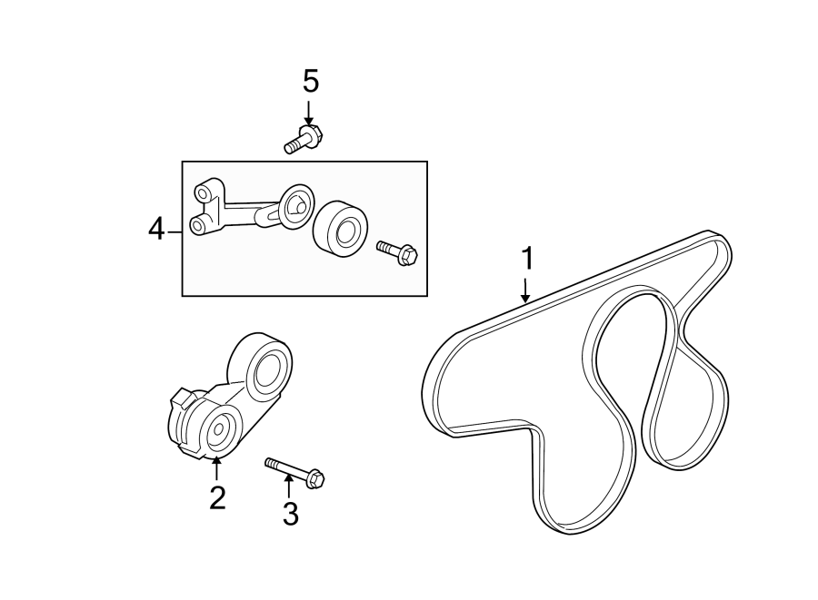 Diagram BELTS & PULLEYS. for your 2010 GMC Sierra 2500 HD SLT Extended Cab Pickup Fleetside  