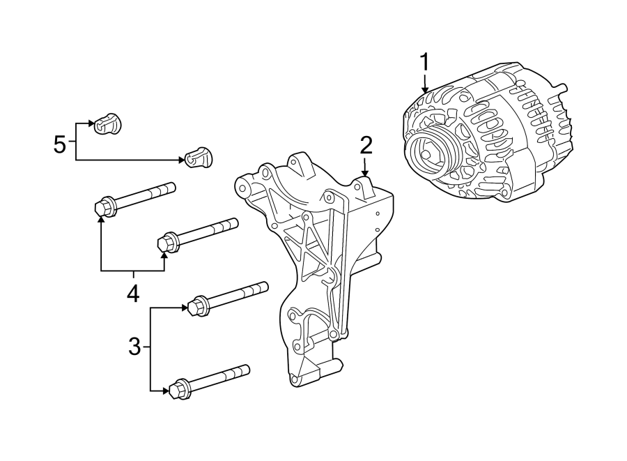 Diagram ALTERNATOR. for your 2017 GMC Sierra 2500 HD 6.0L Vortec V8 FLEX A/T RWD Denali Crew Cab Pickup Fleetside 