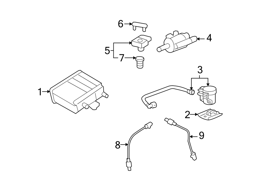 Diagram EMISSION SYSTEM. EMISSION COMPONENTS. for your Chevrolet Camaro  