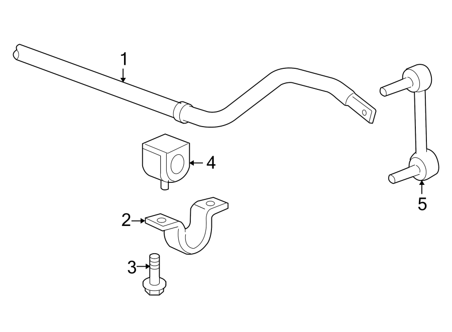 FRONT SUSPENSION. STABILIZER BAR & COMPONENTS. Diagram