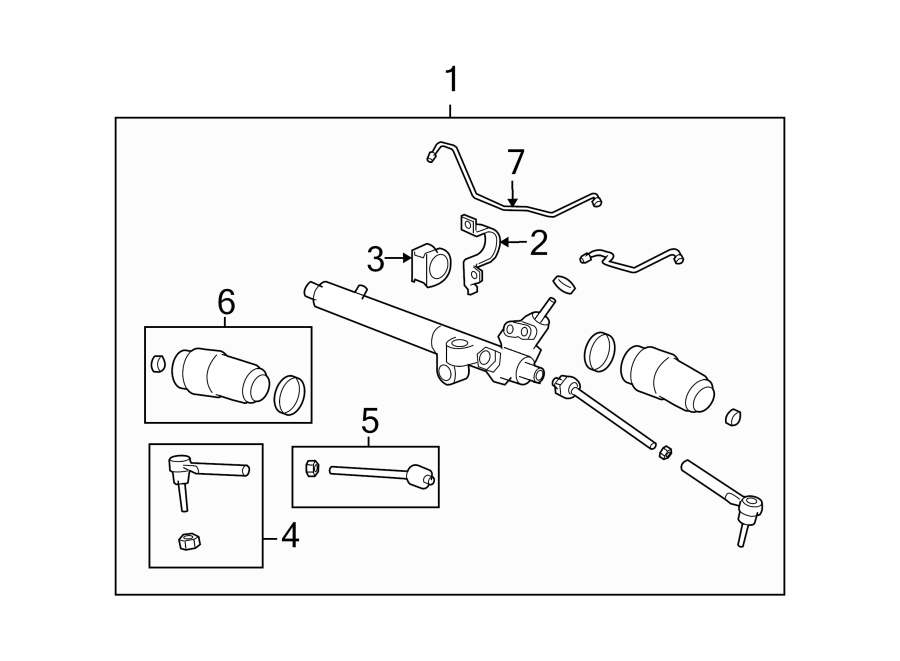 Diagram STEERING GEAR & LINKAGE. for your Hummer H3  