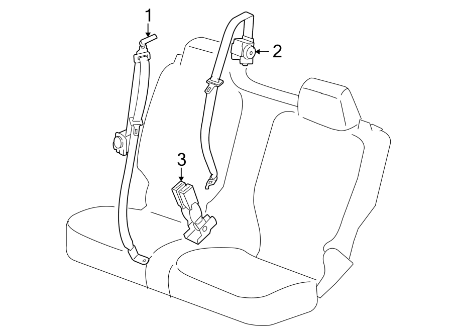 2RESTRAINT SYSTEMS. REAR SEAT BELTS.https://images.simplepart.com/images/parts/motor/fullsize/GS06270.png