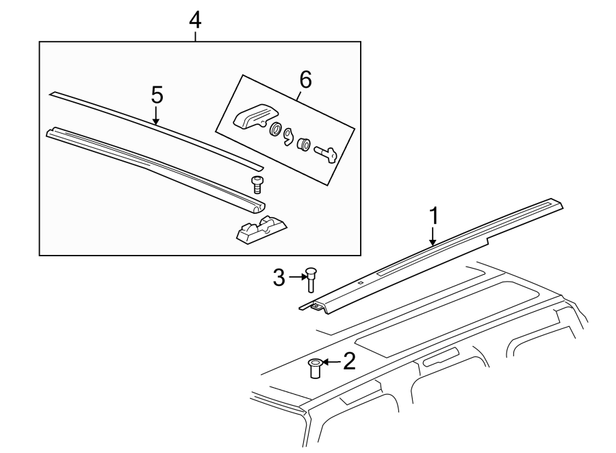 3ROOF. LUGGAGE CARRIER.https://images.simplepart.com/images/parts/motor/fullsize/GS06300.png