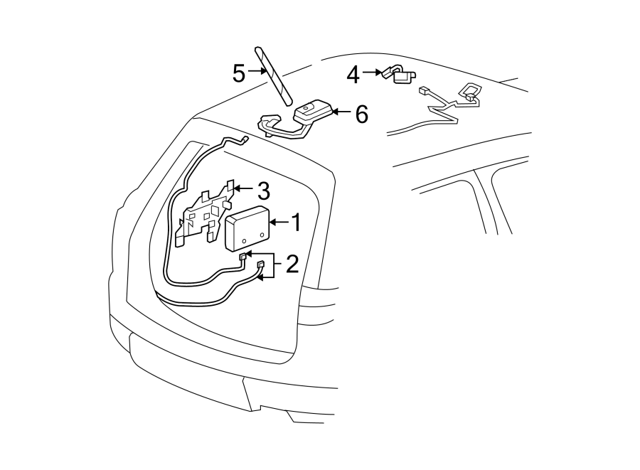 Diagram COMMUNICATION SYSTEM COMPONENTS. for your 2001 Buick Century   