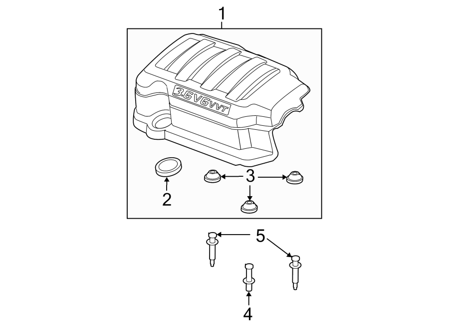 Diagram ENGINE / TRANSAXLE. ENGINE APPEARANCE COVER. for your 2012 GMC Sierra 2500 HD 6.0L Vortec V8 FLEX A/T RWD SLE Extended Cab Pickup Fleetside 