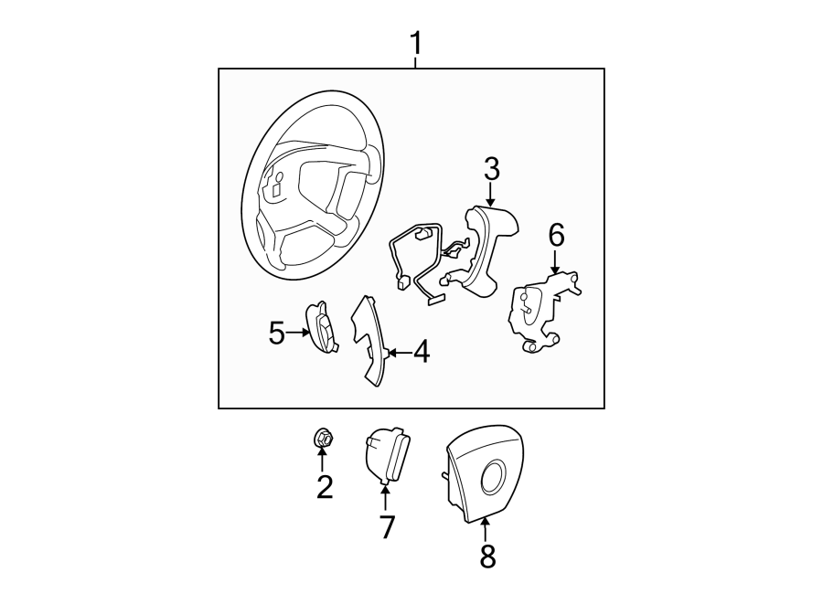 STEERING WHEEL & TRIM.