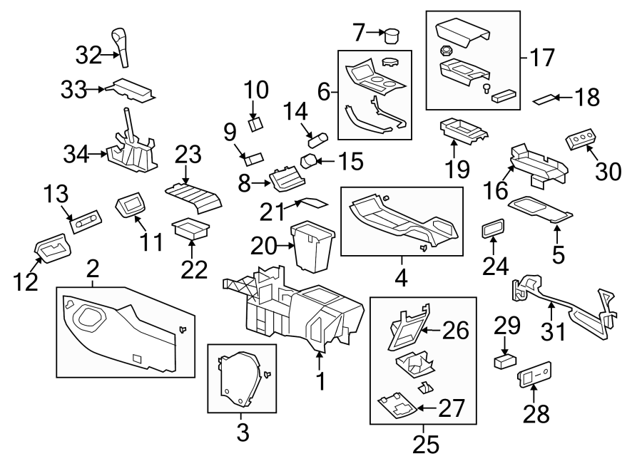 CENTER CONSOLE. Diagram