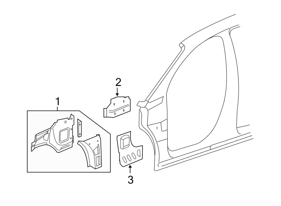 1PILLARS. ROCKER & FLOOR. HINGE PILLAR.https://images.simplepart.com/images/parts/motor/fullsize/GT07417.png