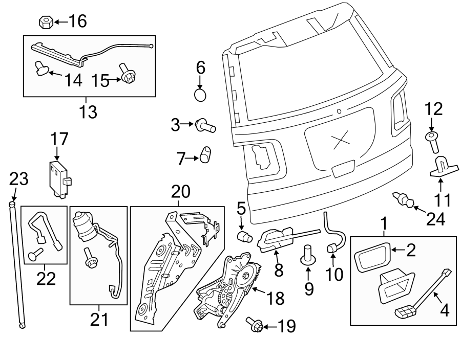 Diagram LOCK & HARDWARE. for your 2007 Chevrolet Aveo5   