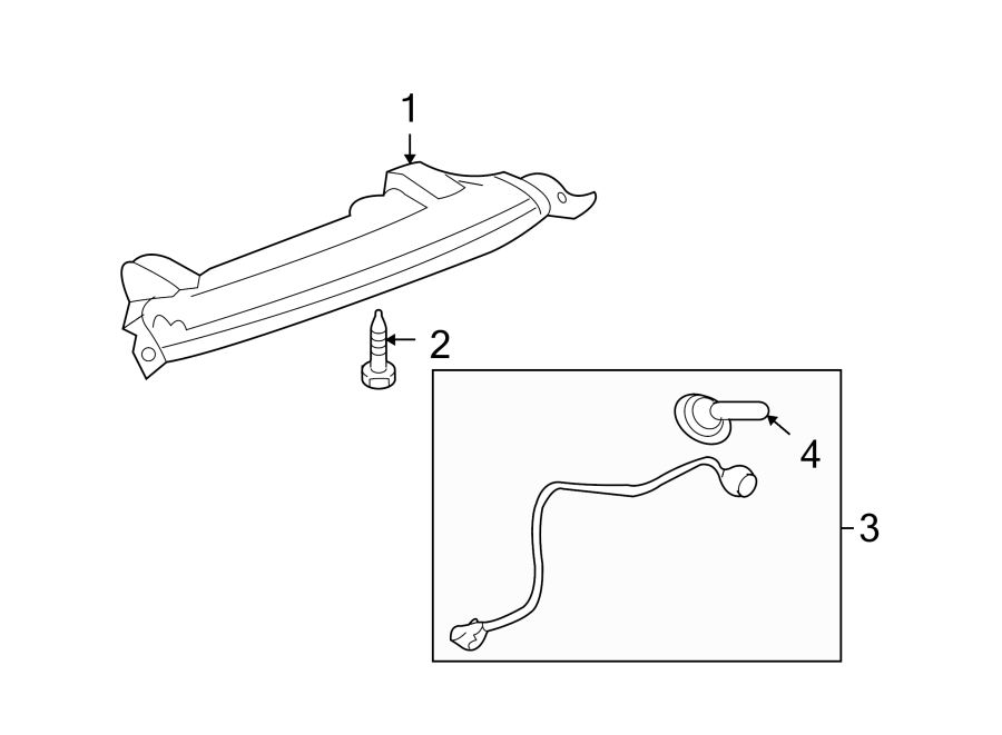 Diagram REAR LAMPS. HIGH MOUNTED STOP LAMP. for your 2004 Chevrolet Suburban 2500   