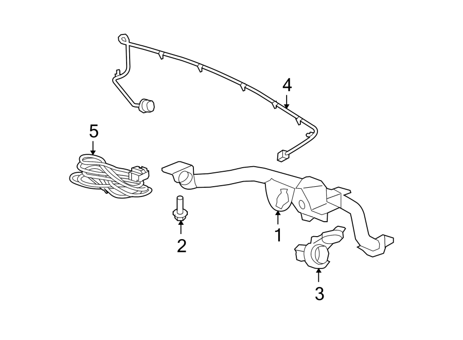 Diagram REAR BUMPER. TRAILER HITCH COMPONENTS. for your 2017 GMC Sierra 2500 HD 6.6L Duramax V8 DIESEL A/T 4WD Base Extended Cab Pickup Fleetside 