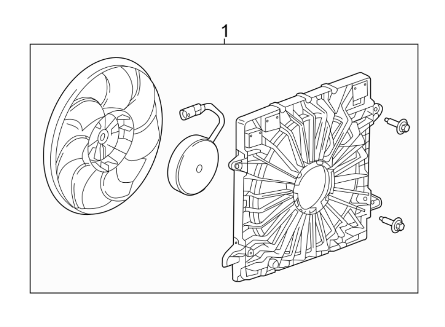 Diagram COOLING FAN. for your 2019 Buick Regal Sportback   