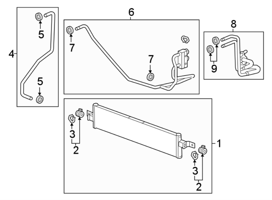 TRANS oil cooler. Diagram