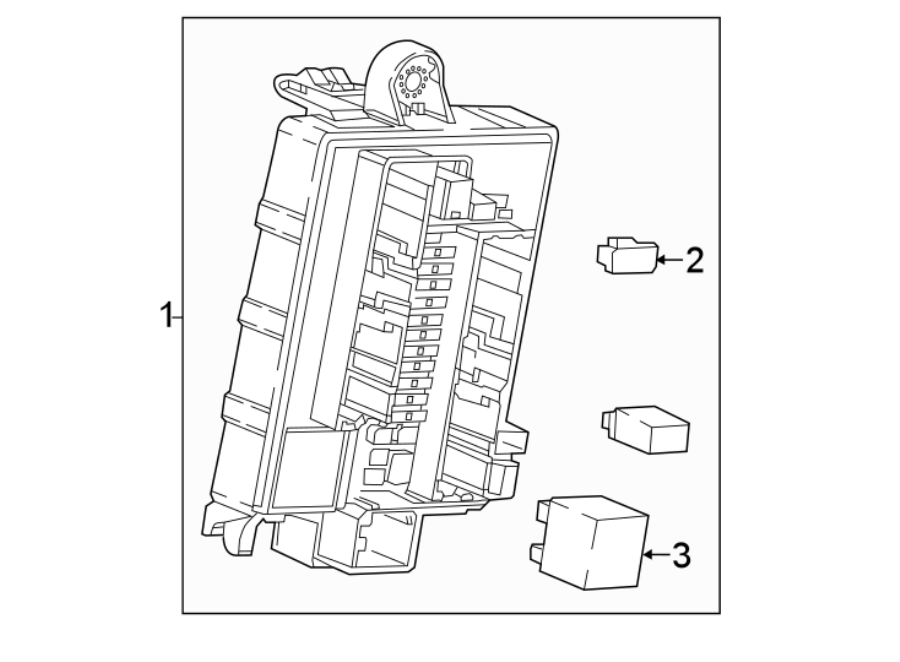 Diagram FUSE & RELAY. for your 2021 Chevrolet Camaro LT Coupe 2.0L Ecotec A/T 