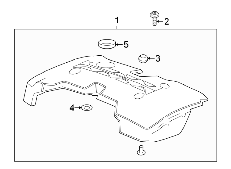 Diagram ENGINE / TRANSAXLE. ENGINE APPEARANCE COVER. for your 2012 GMC Sierra 2500 HD 6.0L Vortec V8 FLEX A/T RWD SLE Extended Cab Pickup Fleetside 