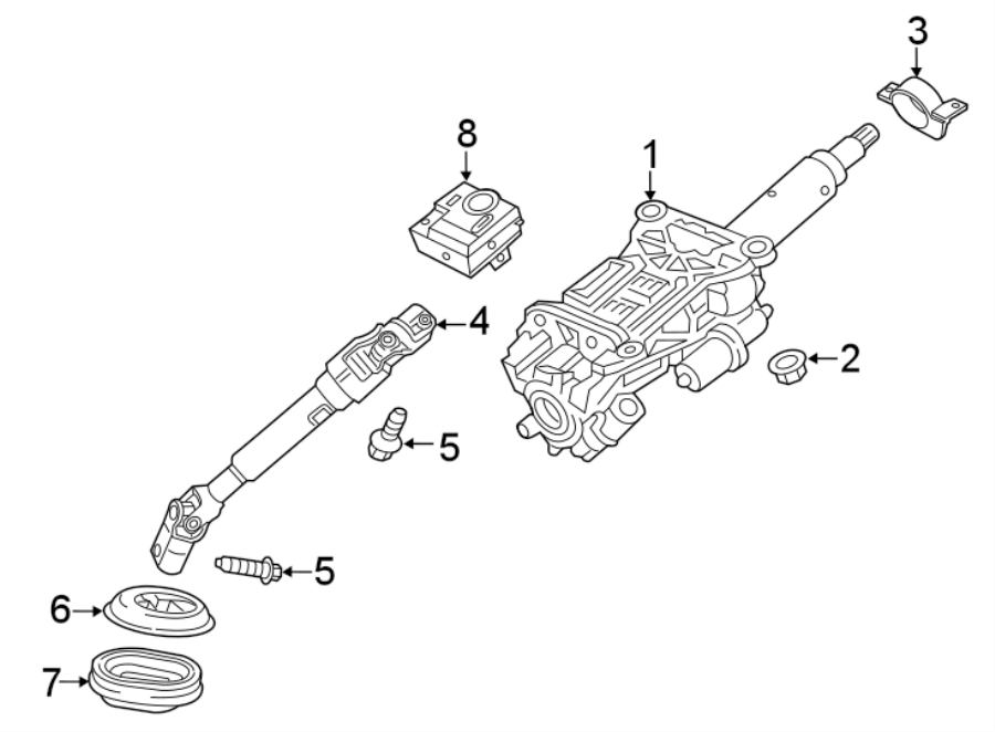 Diagram STEERING COLUMN ASSEMBLY. for your 2005 Chevrolet Malibu   