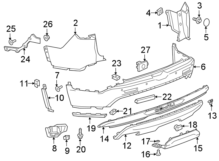 17Rear bumper. Bumper & components.https://images.simplepart.com/images/parts/motor/fullsize/GT17792.png